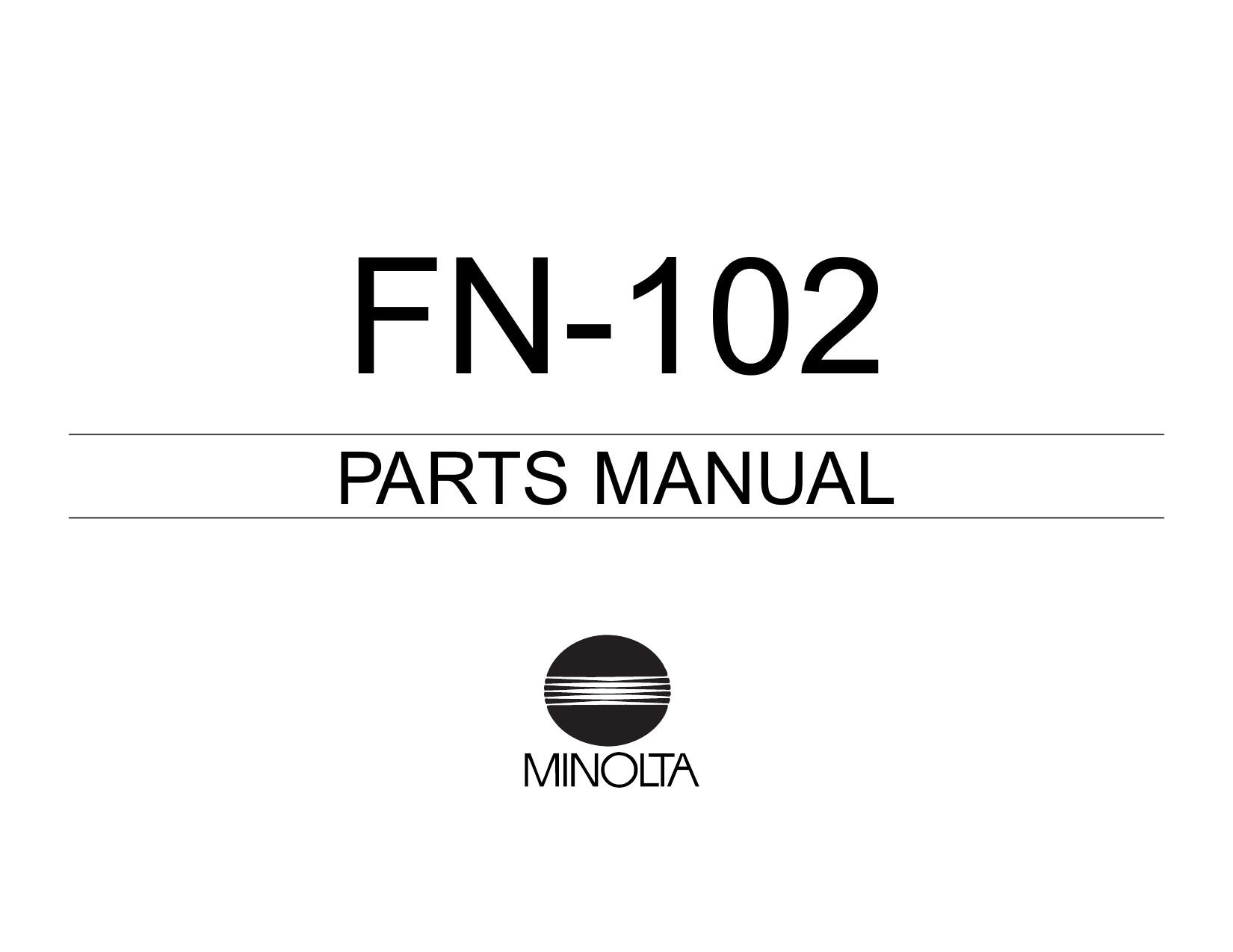 Konica-Minolta Options FN-102 Parts Manual-1